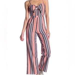 Romeo & Juliet Couture Multicolor Striped Jumpsuit